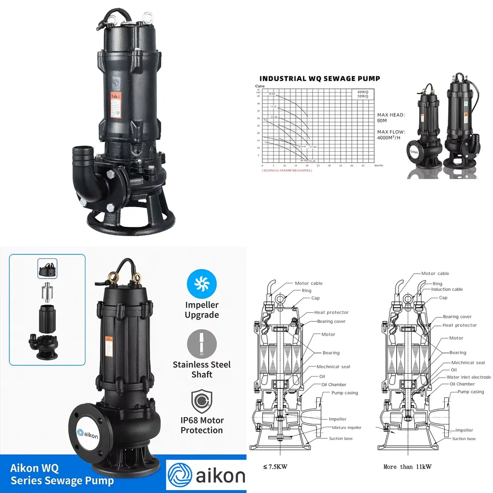 Submersible Pump Sewage - Pompe à eaux usées submersible électrique