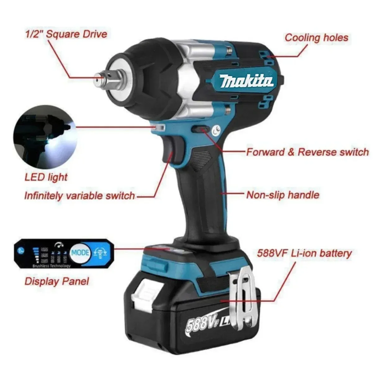 Clé à chocs sans fil Makita DT - Heavy Equipment Battery avis et prix