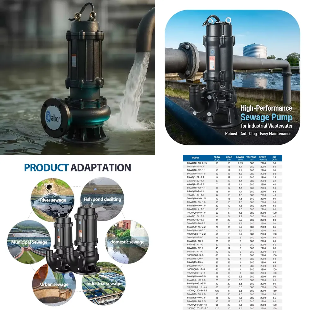 Pompe submersible pour eaux us - Submersible Pump Sewage avis et prix